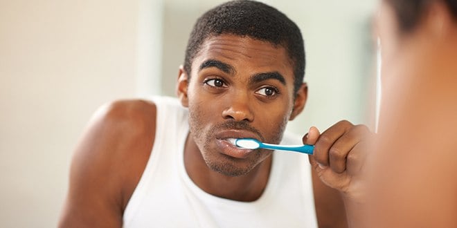 Brush your teeth to fall asleep